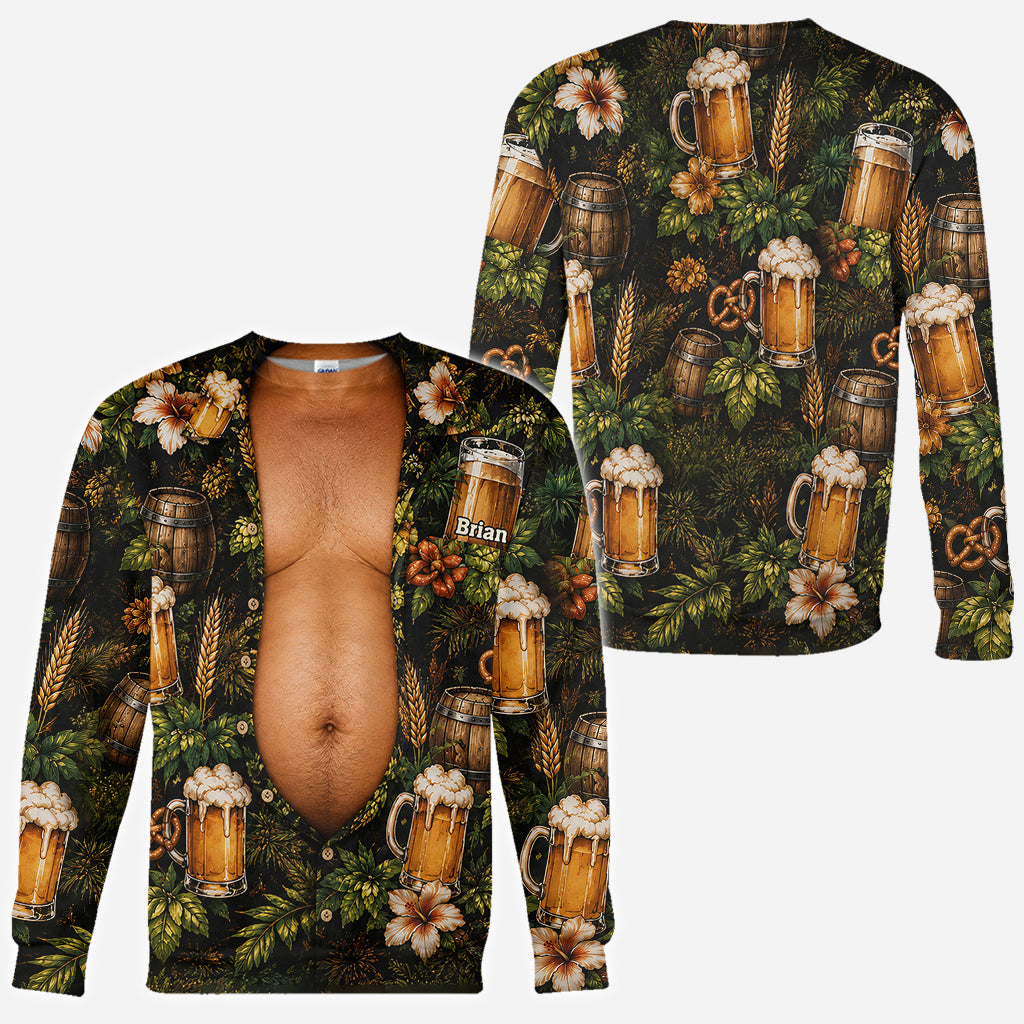 Funny Beer Belly - Personalized Beer All Over Shirt