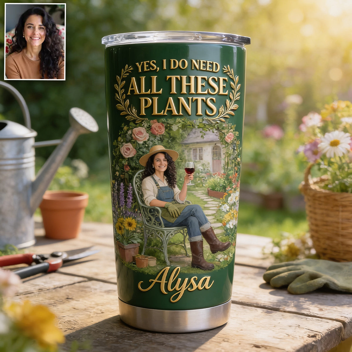 Yes I Do Need All These Plants - Personalized Gardening Tumbler