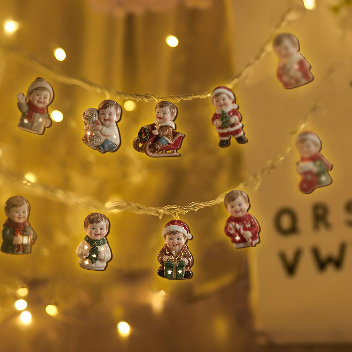 Christmas Is Coming - Personalized Kid String Lights