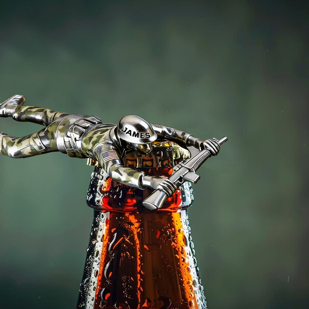 Bierzeit – Personalisierter Flaschenöffner für Veteranen 