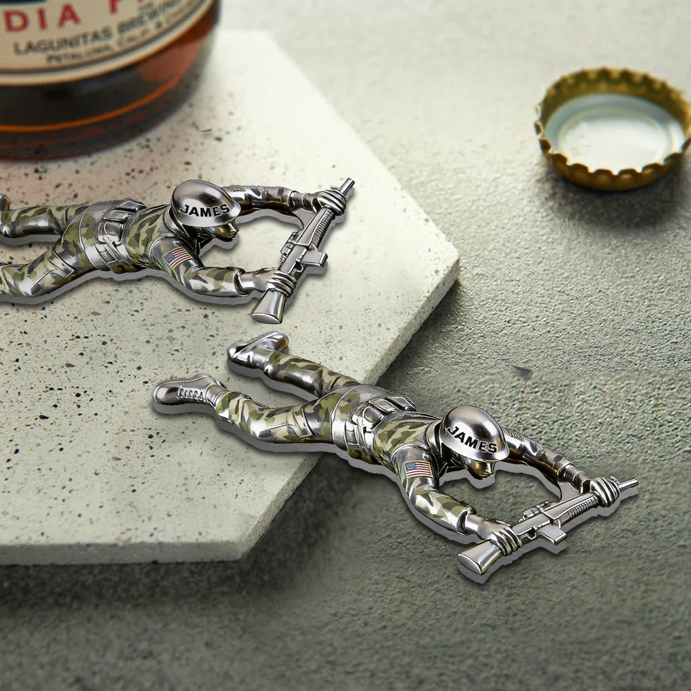 Bierzeit – Personalisierter Flaschenöffner für Veteranen 