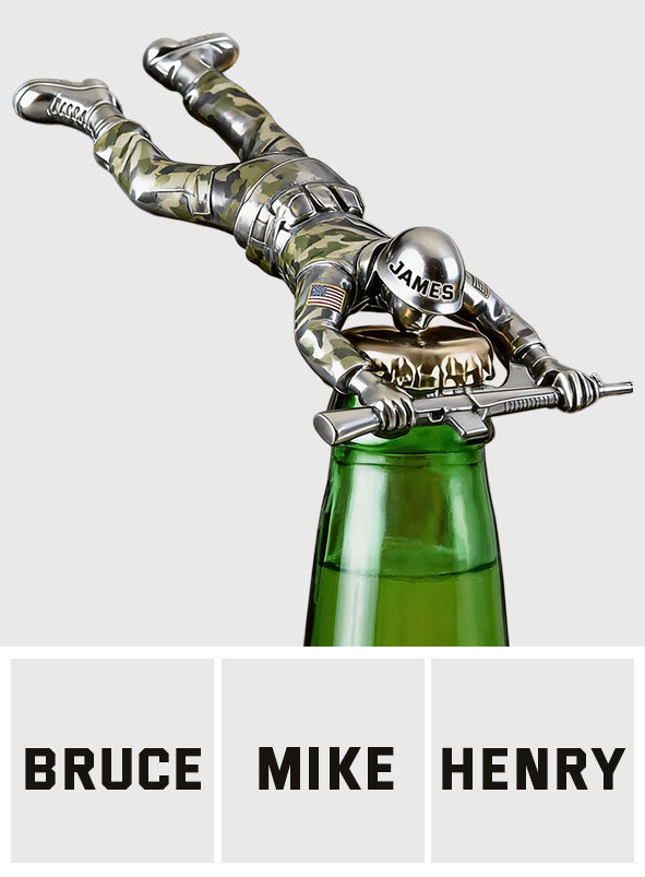 Bierzeit – Personalisierter Flaschenöffner für Veteranen 