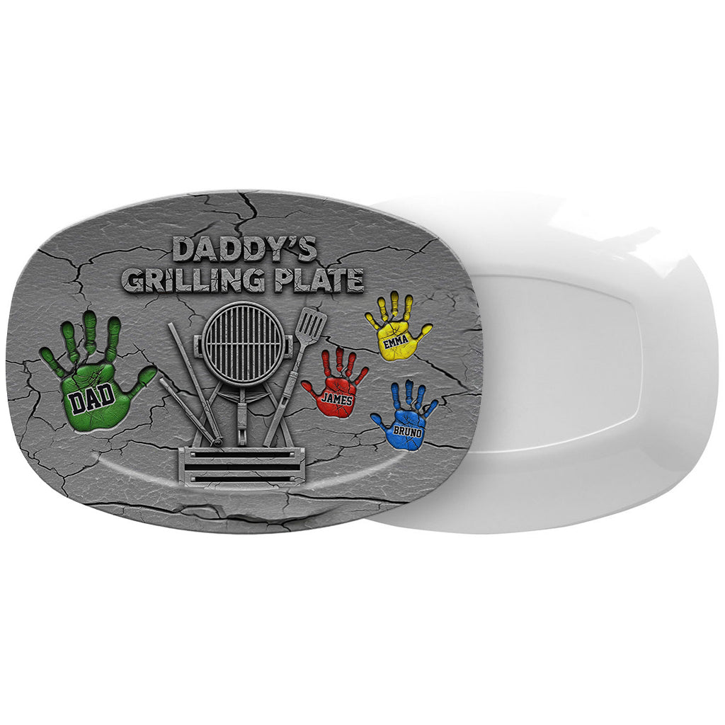 Daddy's Grilling Plate - Personalized Father Plate