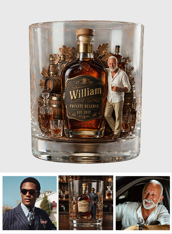 Love Whiskey, Bourbon - Personalized Whisky Whiskey Glass