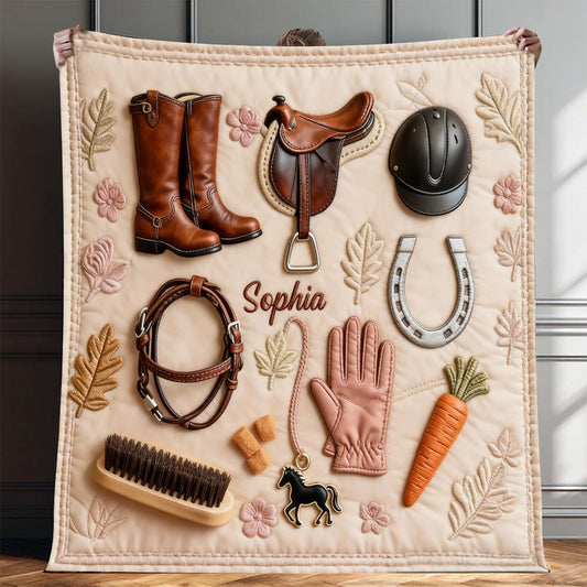 Pferdeliebhaber-Decke – Personalisierte Pferdedecke