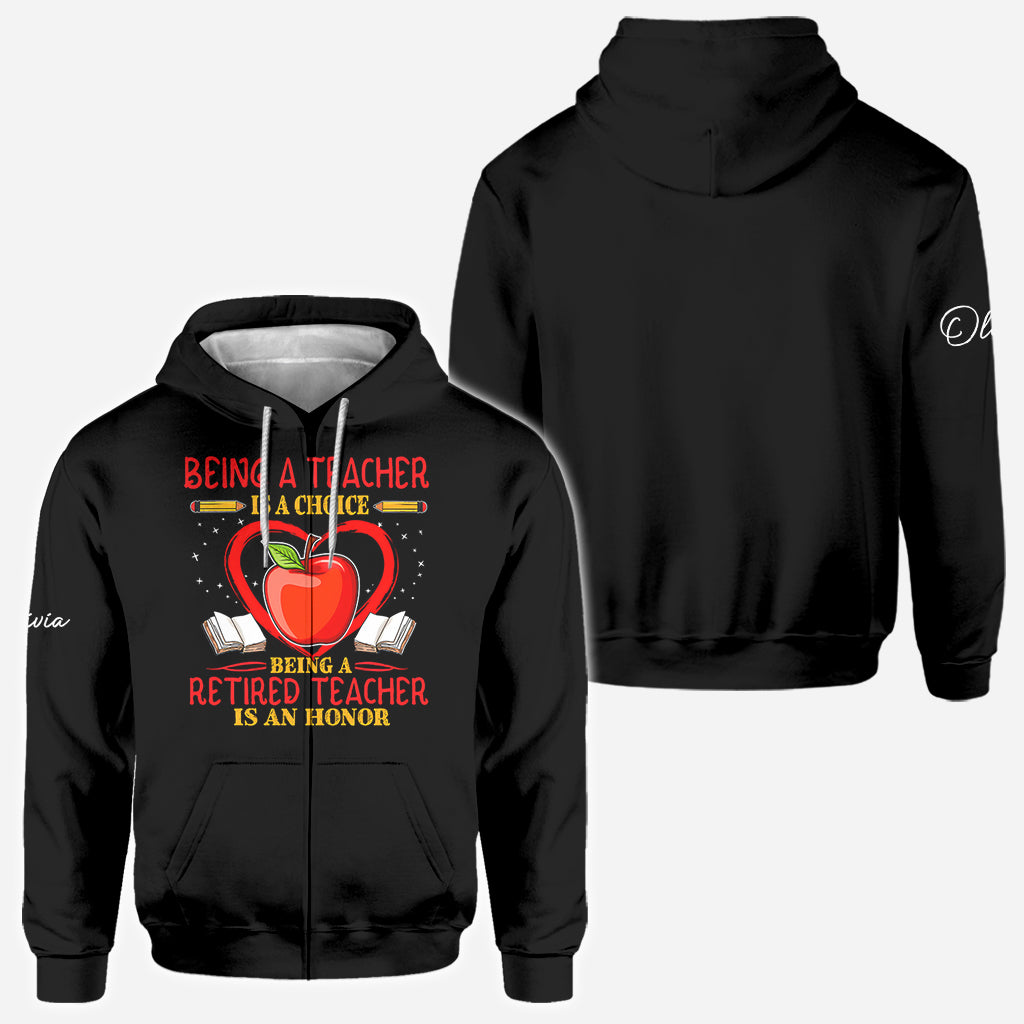 Zurück zur Schule - Personalisierte Lehrer All Over Shirt