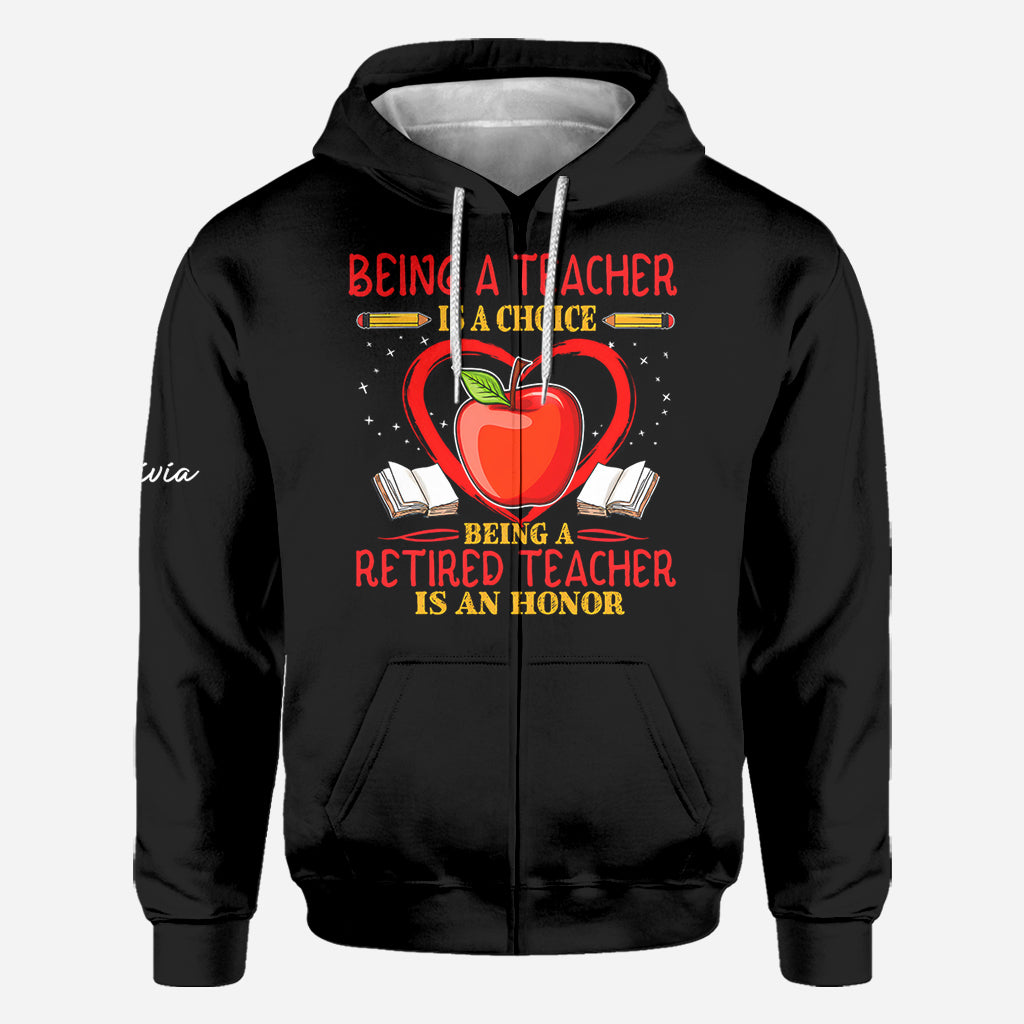 Zurück zur Schule - Personalisierte Lehrer All Over Shirt