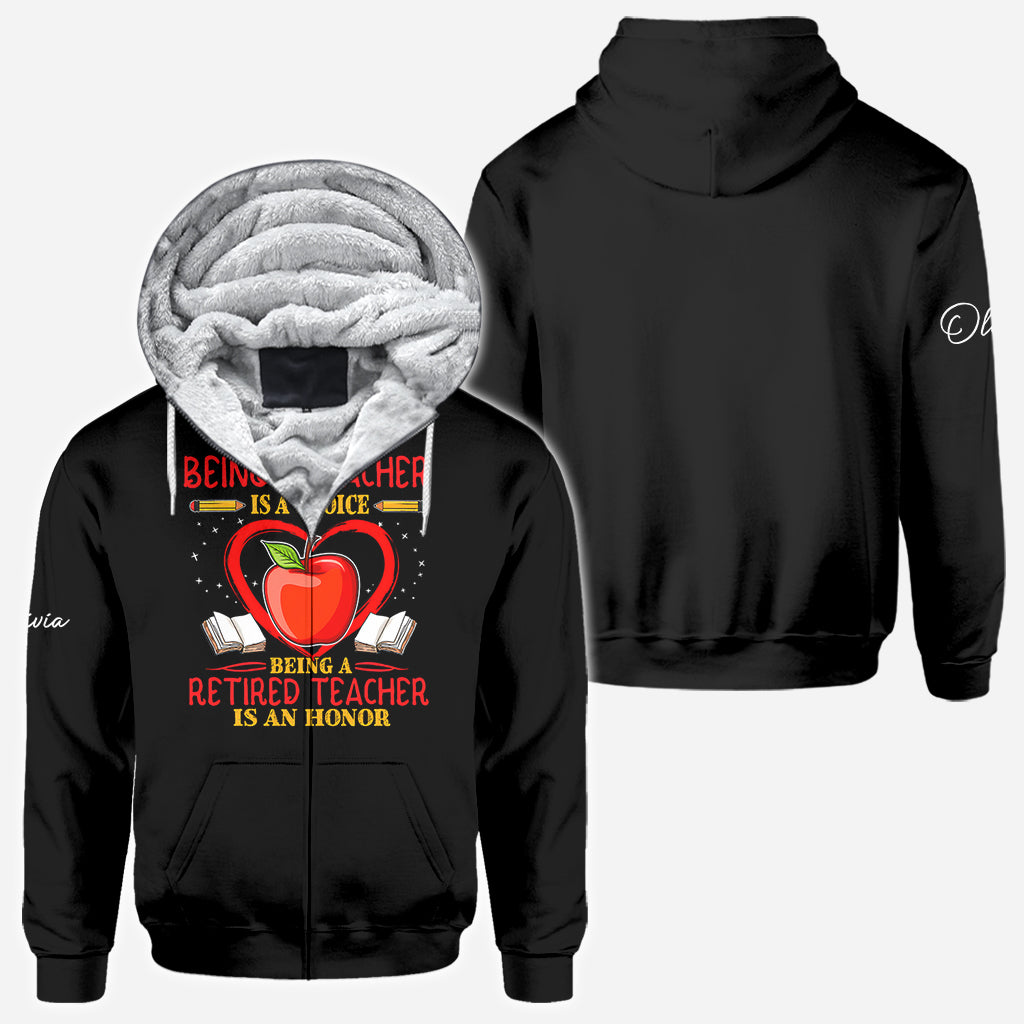 Zurück zur Schule - Personalisierte Lehrer All Over Shirt