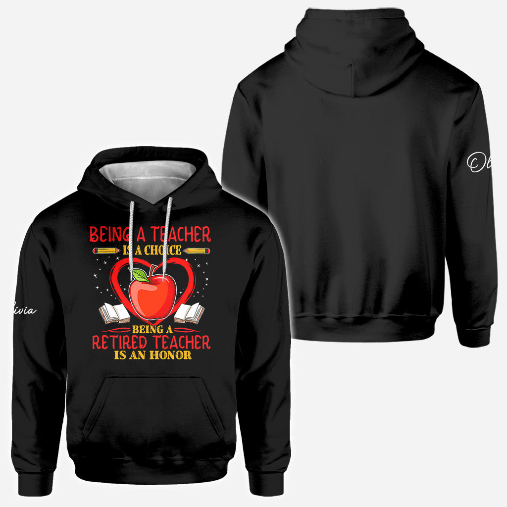 Zurück zur Schule - Personalisierte Lehrer All Over Shirt