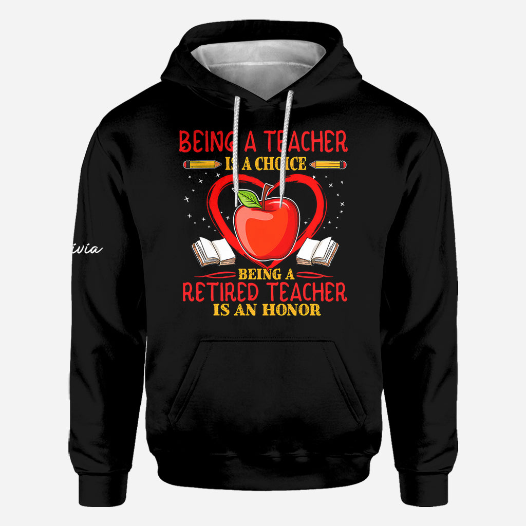 Zurück zur Schule - Personalisierte Lehrer All Over Shirt
