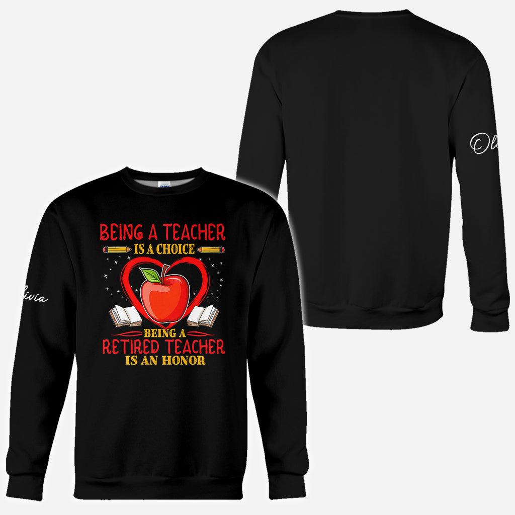 Zurück zur Schule - Personalisierte Lehrer All Over Shirt