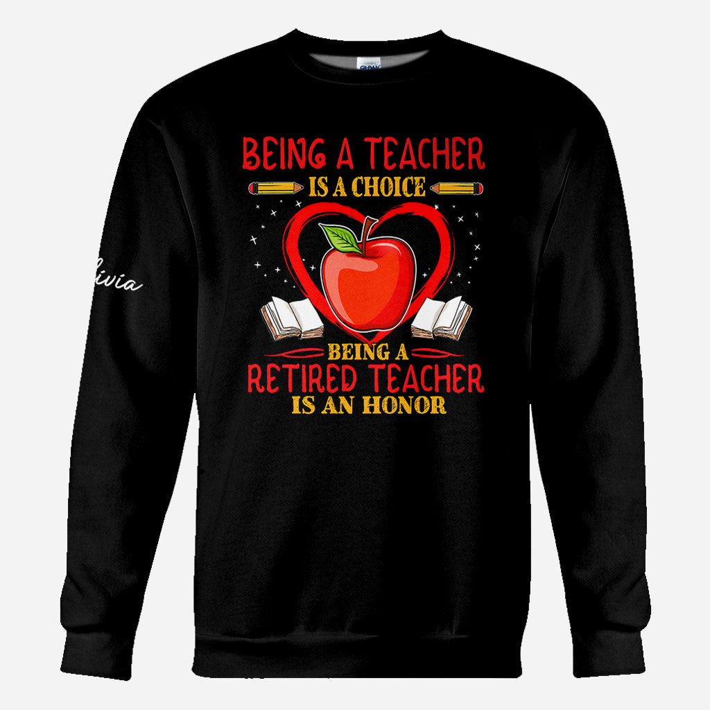 Zurück zur Schule - Personalisierte Lehrer All Over Shirt