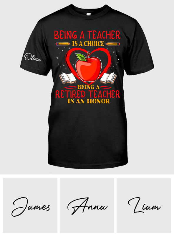 Zurück zur Schule - Personalisierte Lehrer All Over Shirt