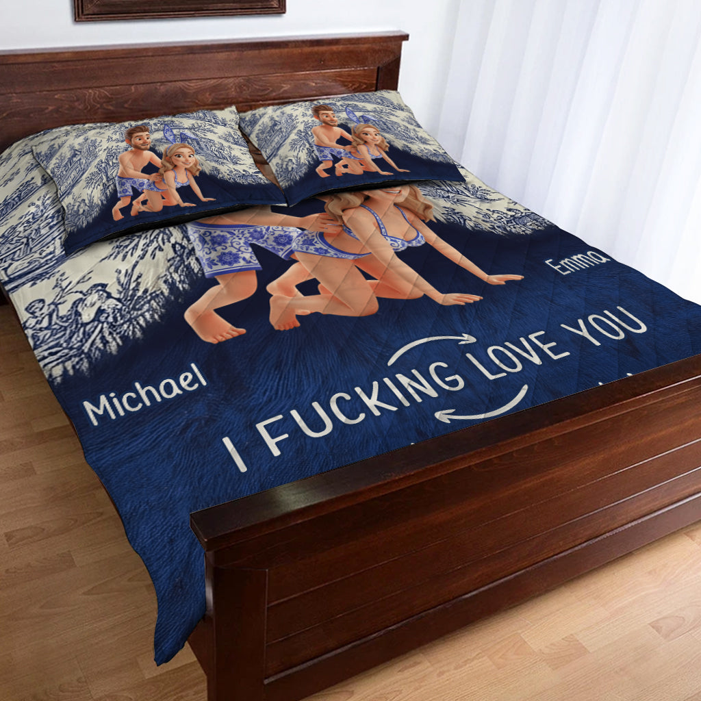 Ich liebe dich für immer – Personalisiertes Bettwäscheset für Paare