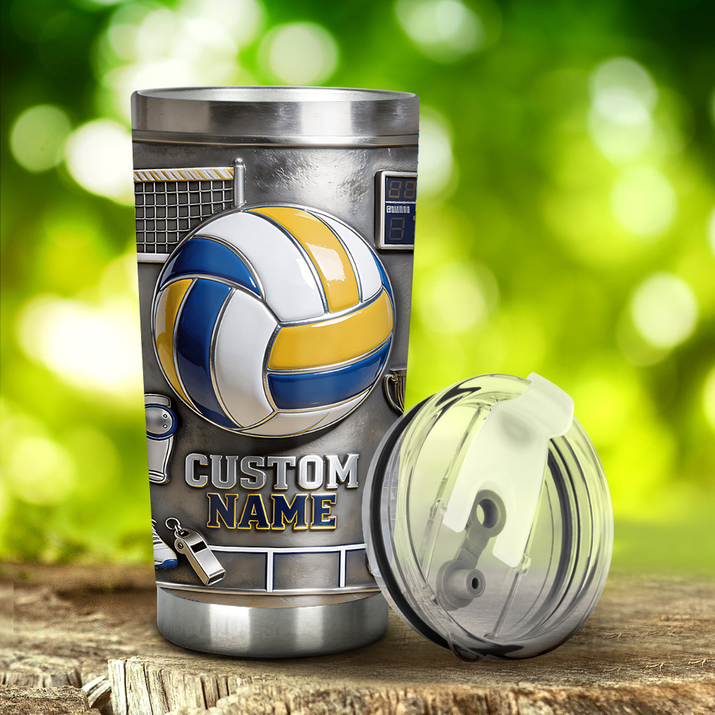 Volleyball lieben – personalisierter Volleyball-Becher