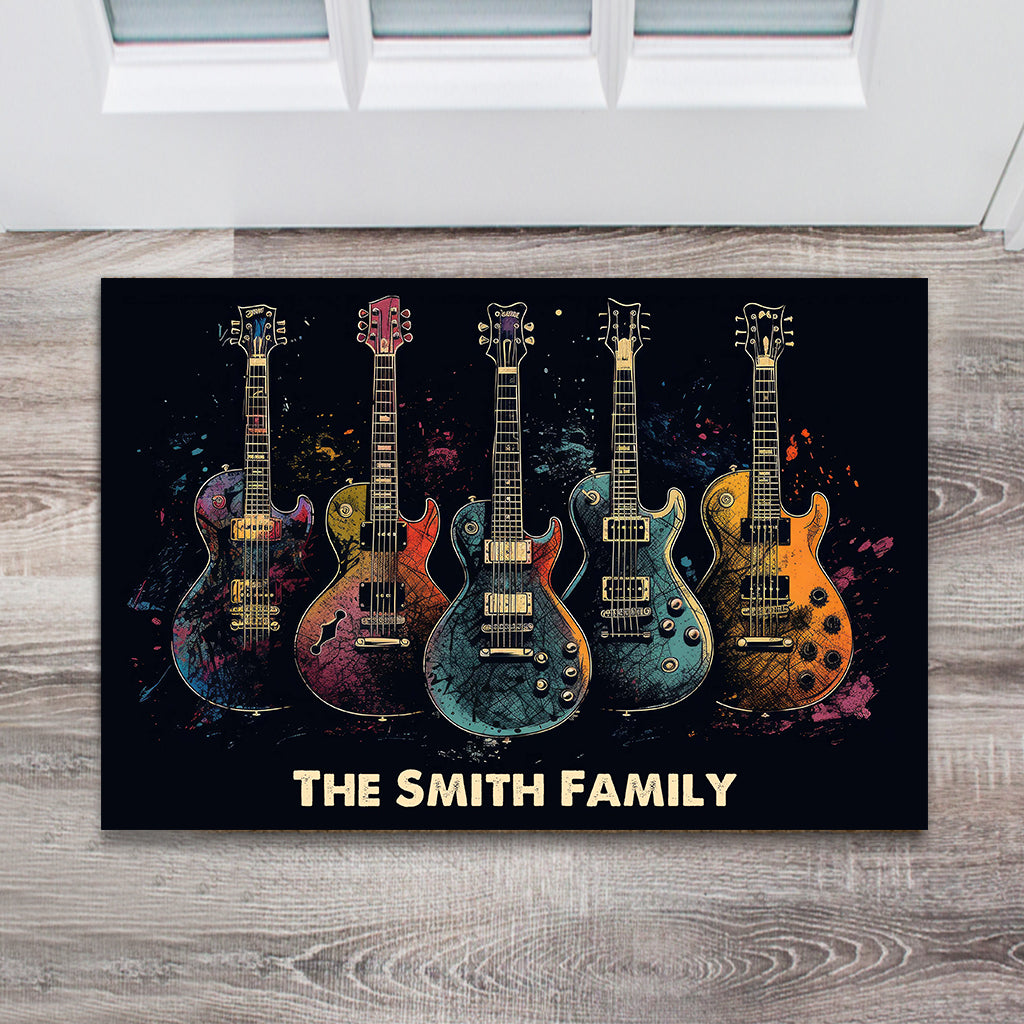 Guitar Harmony - Personalized Guitar Doormat
