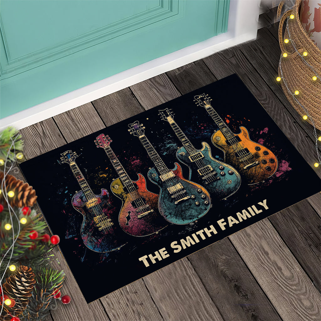 Guitar Harmony - Personalized Guitar Doormat