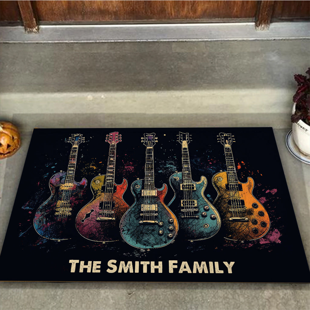 Guitar Harmony - Personalized Guitar Doormat