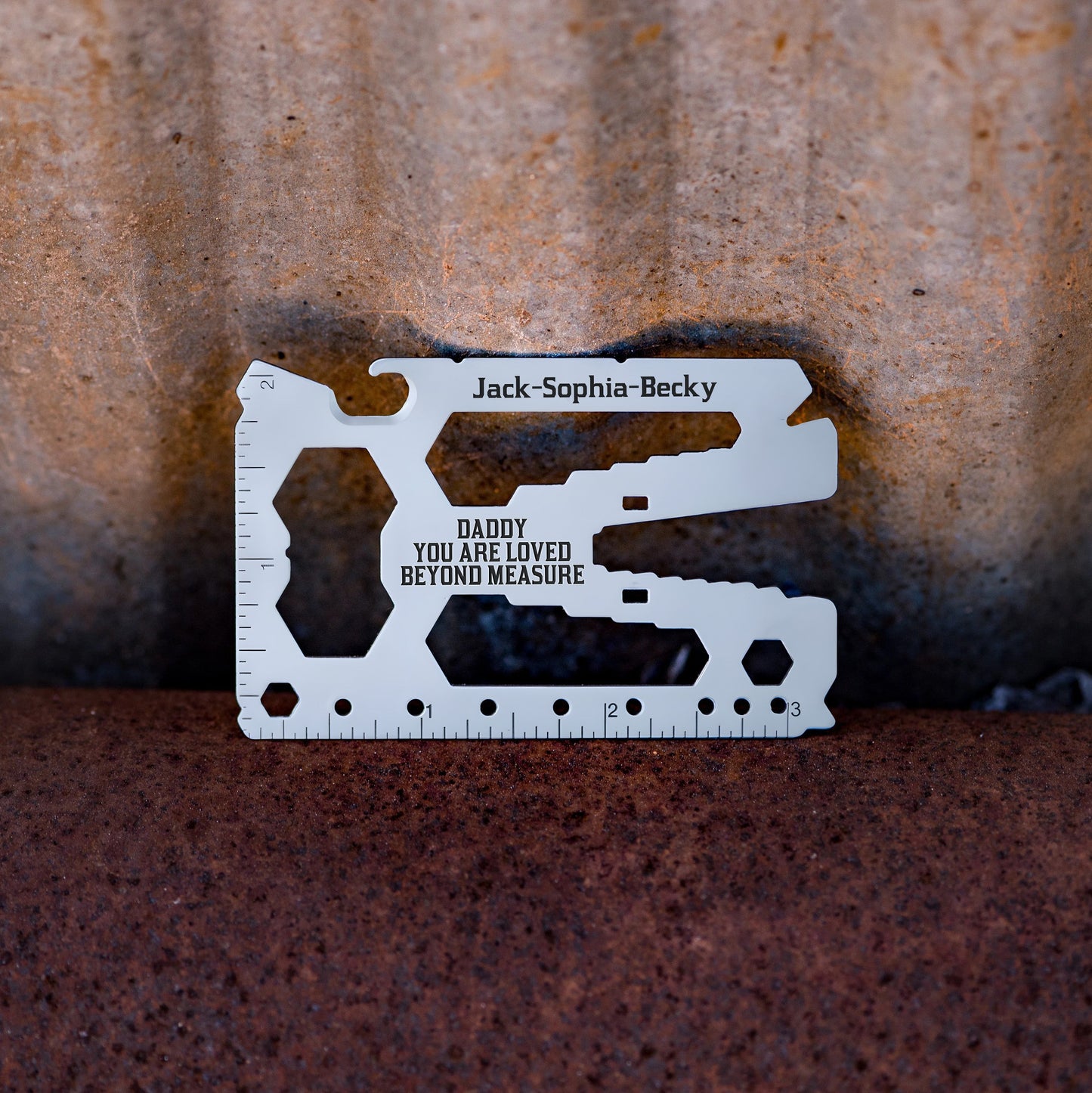 Daddy You Are Loved Beyond Measure - Personalized Father Metal Multitools Sheet