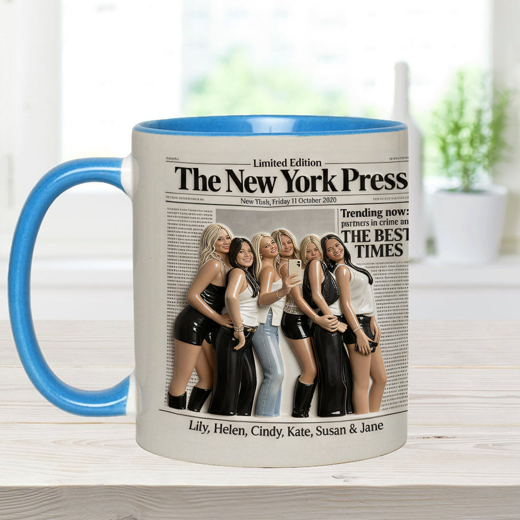 Besties Forever - Personalized Bestie Accent Mug