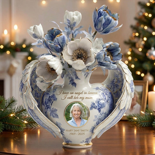 Toile De Jouy Floral - Personalized Memorial Custom Shaped Acrylic Plaque