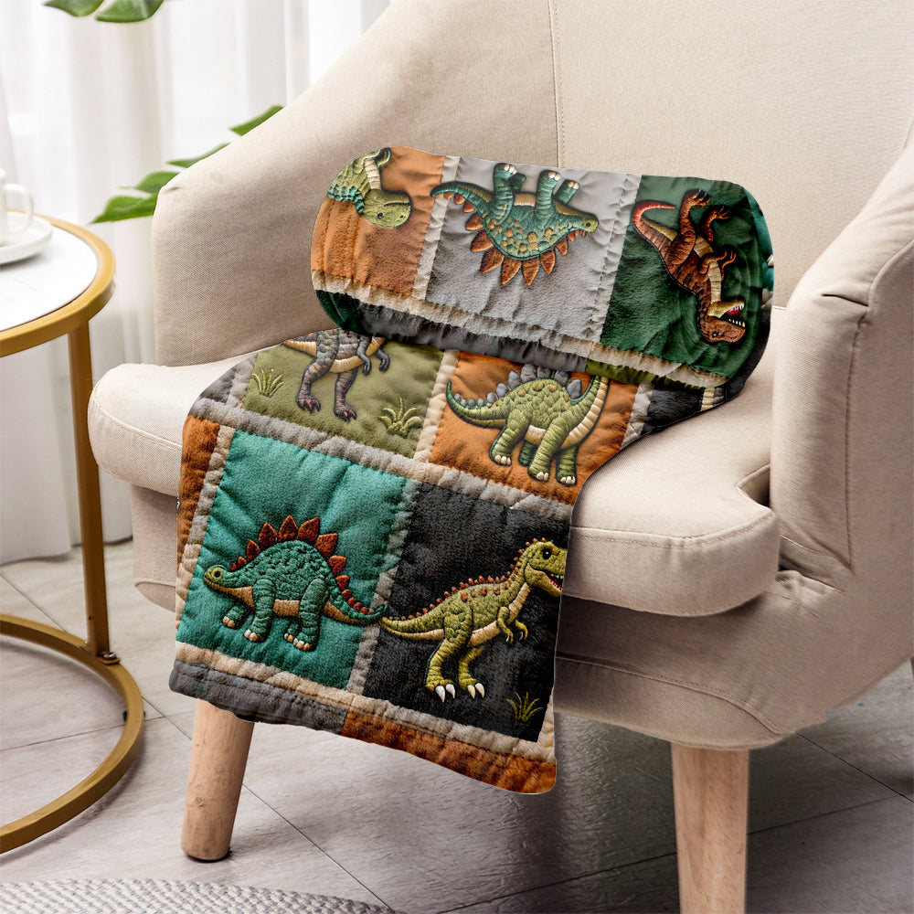 Love Dinosaur - Personalized Kid Blanket