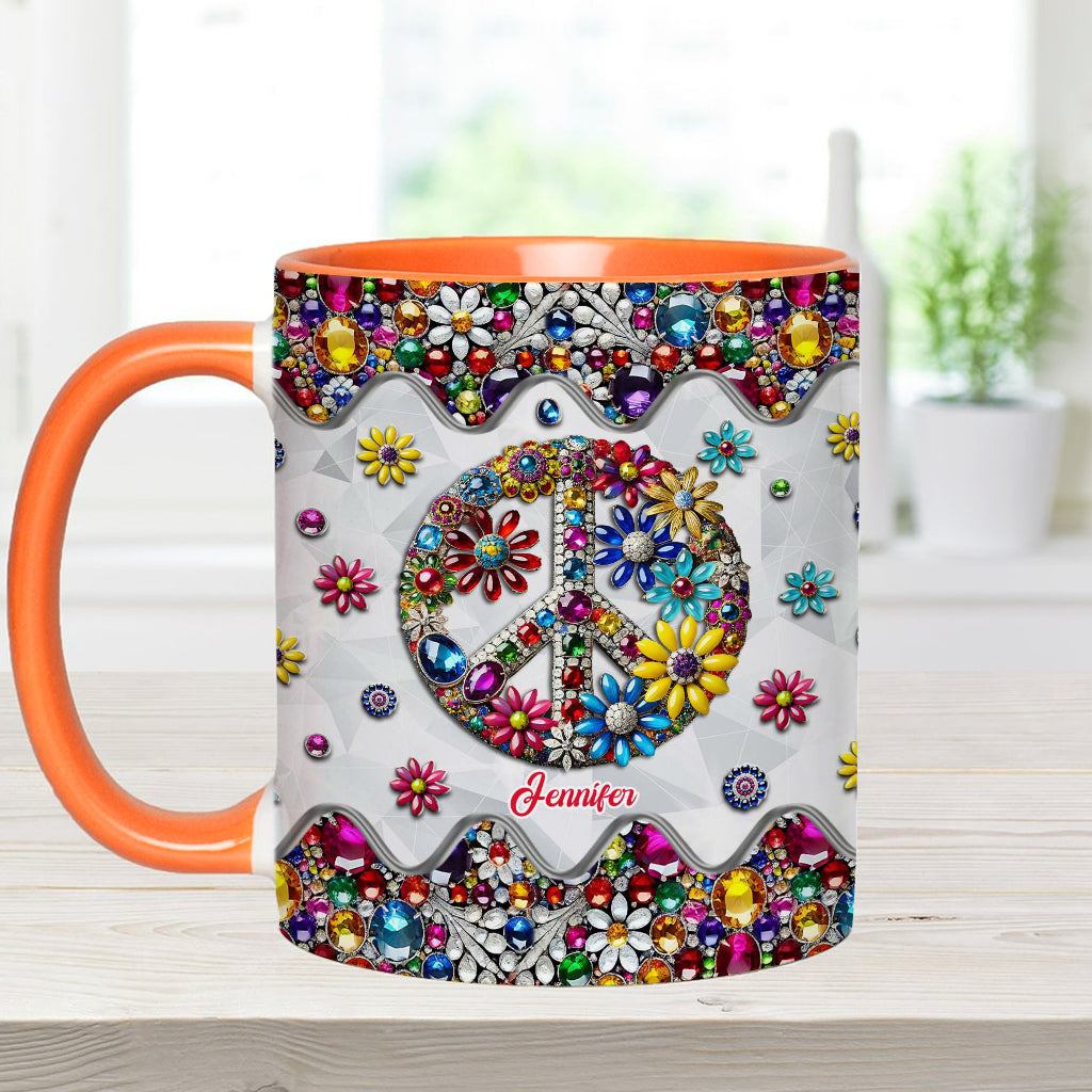 Hippie Soul – Personalisierte Tasse mit Hippie-Akzent
