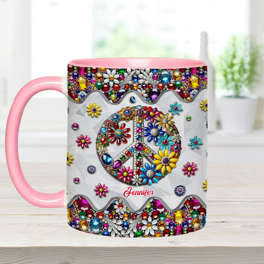 Hippie Soul – Personalisierte Tasse mit Hippie-Akzent