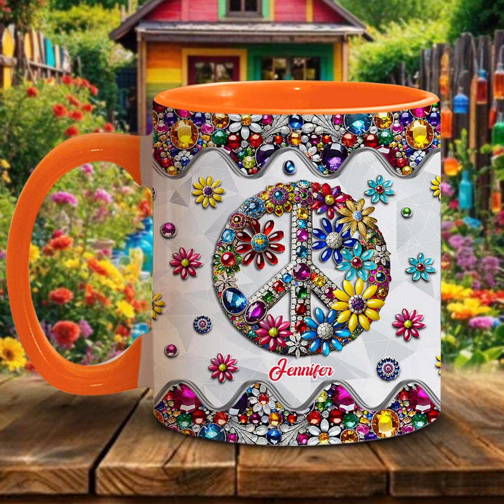Hippie Soul – Personalisierte Tasse mit Hippie-Akzent