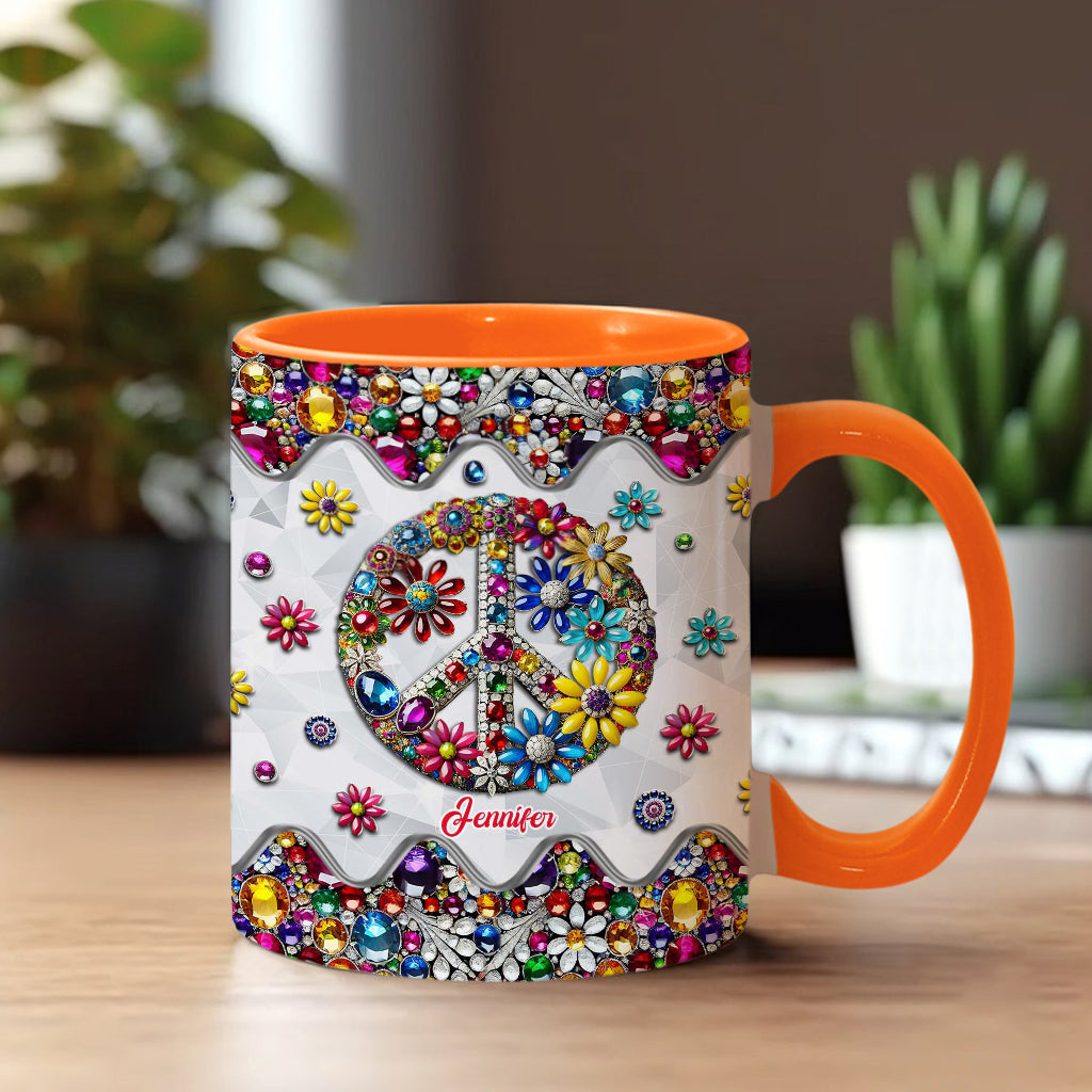 Hippie Soul – Personalisierte Tasse mit Hippie-Akzent