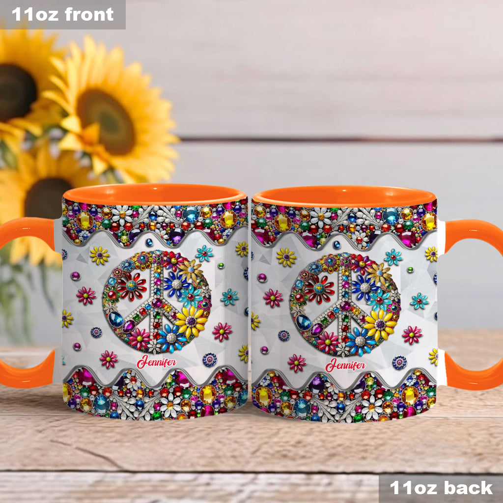 Hippie Soul – Personalisierte Tasse mit Hippie-Akzent