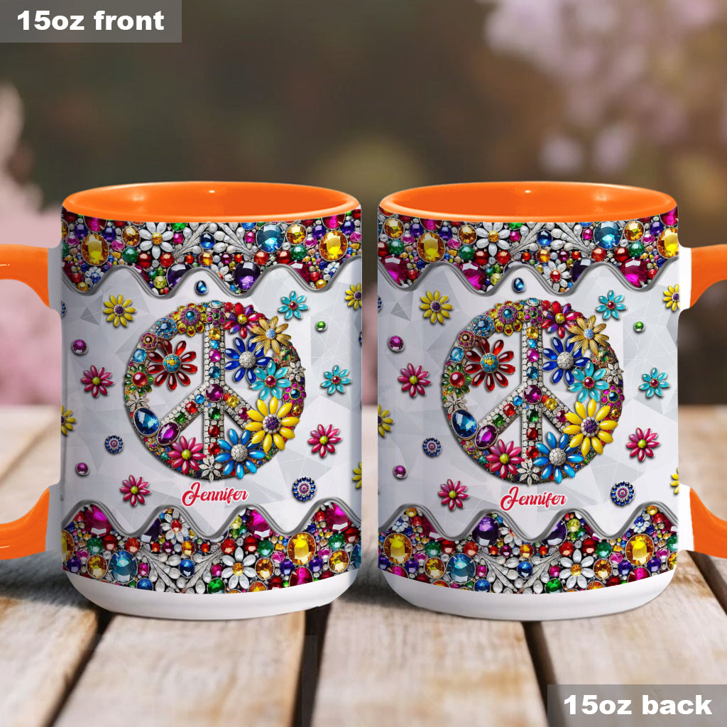 Hippie Soul – Personalisierte Tasse mit Hippie-Akzent