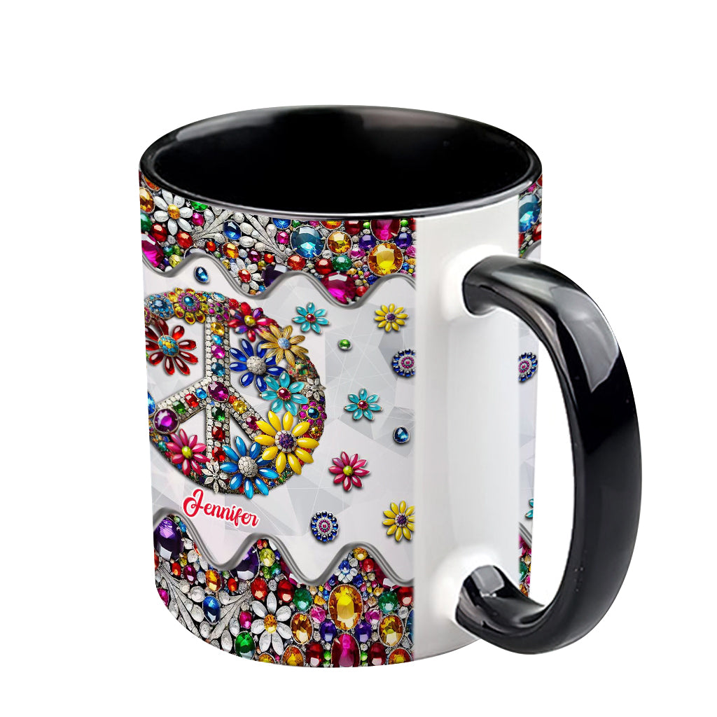 Hippie Soul – Personalisierte Tasse mit Hippie-Akzent