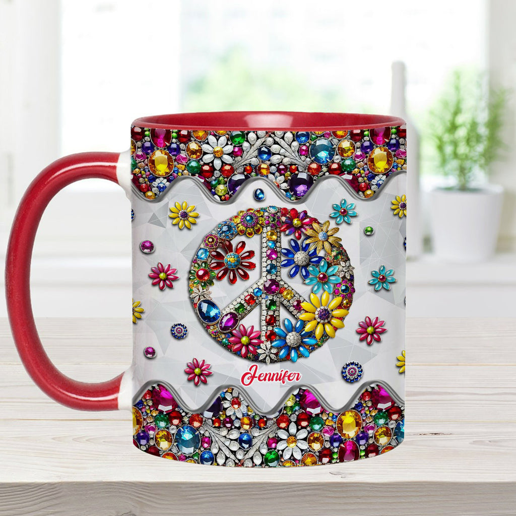 Hippie Soul – Personalisierte Tasse mit Hippie-Akzent