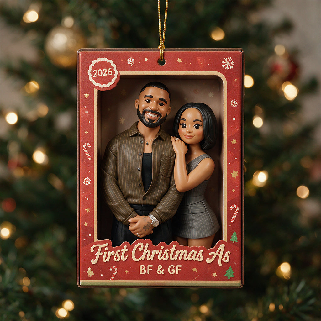 Erstes Weihnachten als verheiratetes Paar / Familie von drei... - Personalisierte Paar-Ornament