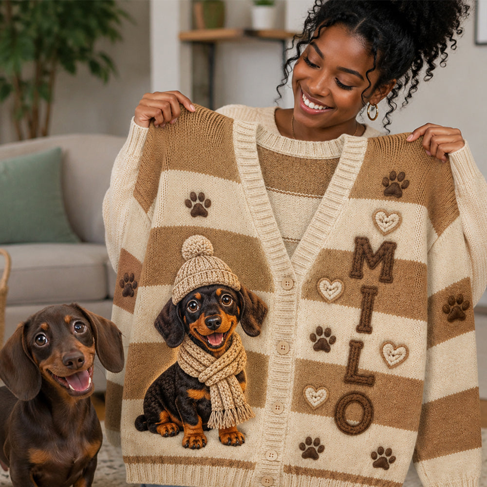 Liebe meine Haustiere - Personalisierter Hundekardigan