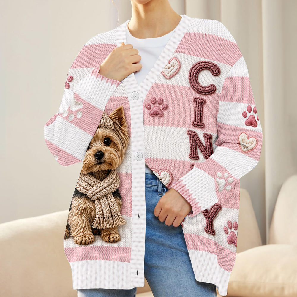 Liebe meine Haustiere - Personalisierter Hundekardigan