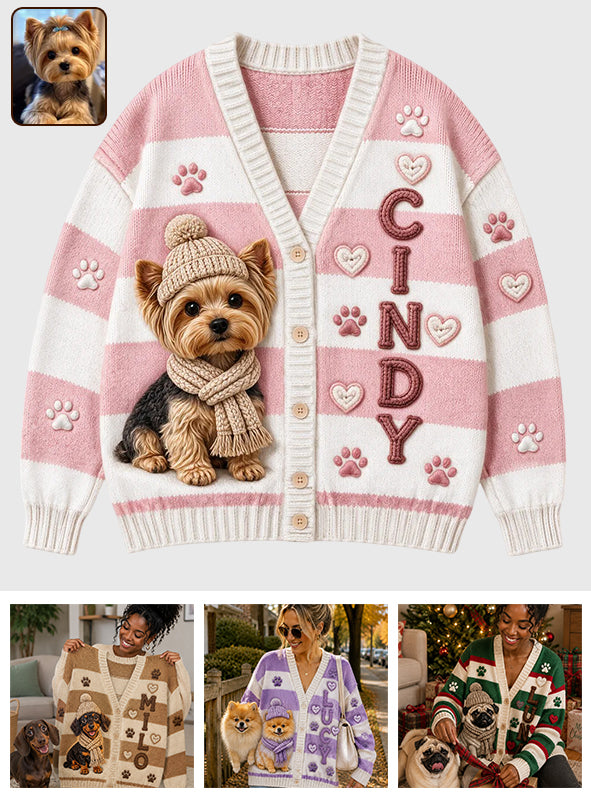 Liebe meine Haustiere - Personalisierter Hundekardigan