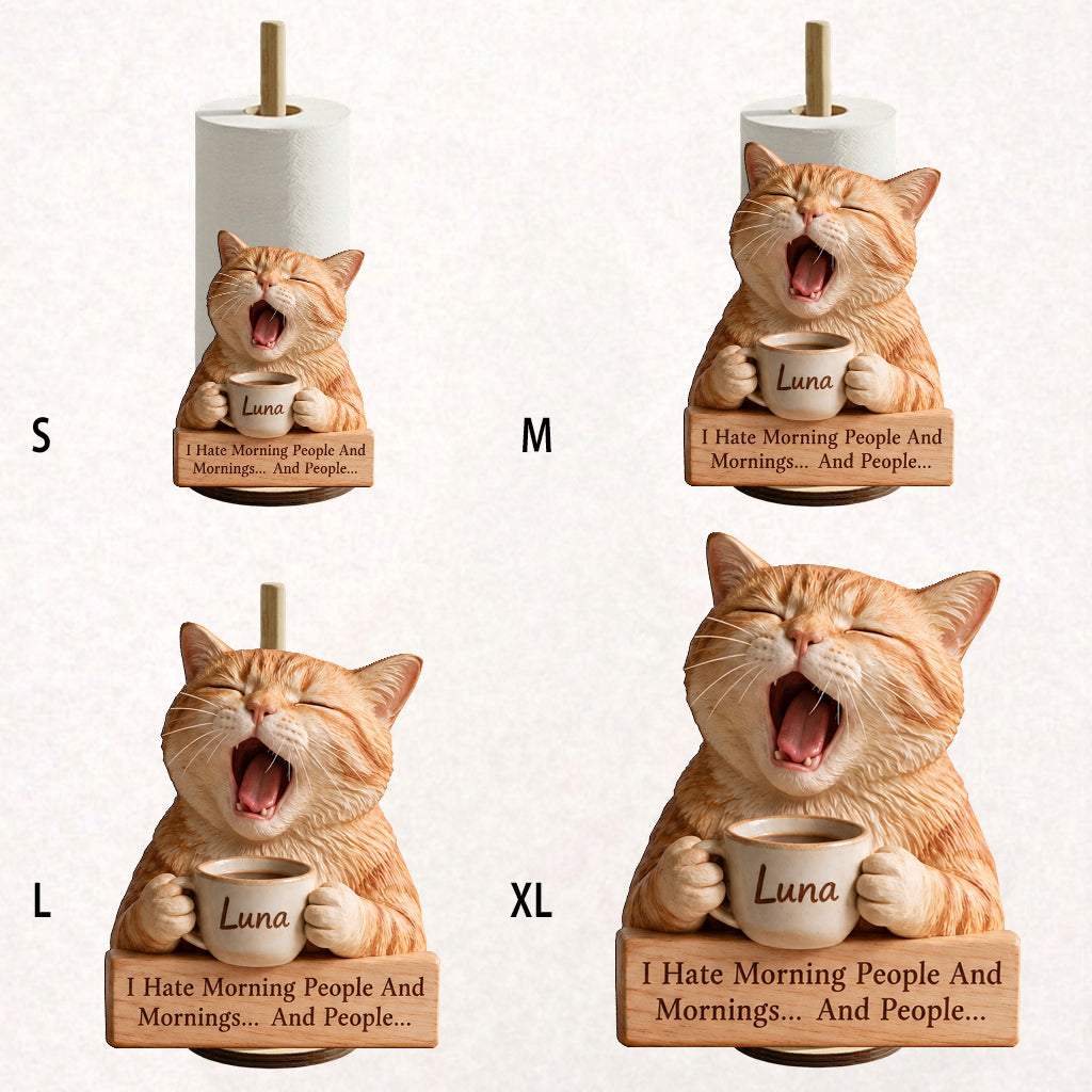 Good Morning - Personalized Dog Paper Towel Stand