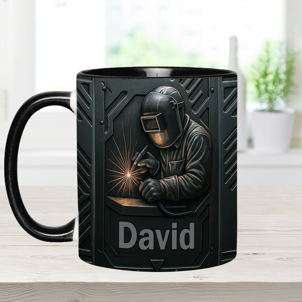Cool Welder Men - Personalized Welder Accent Mug