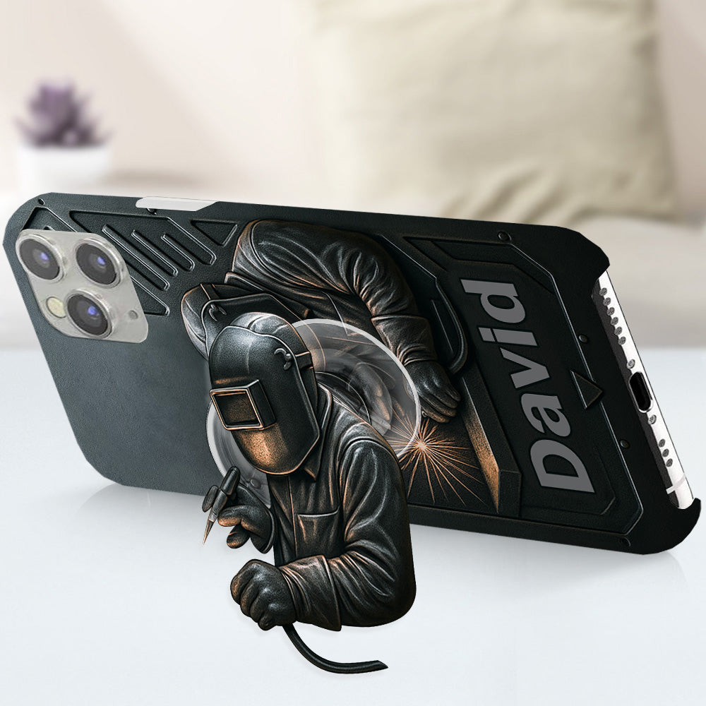 Coole Schweißer-Männer – Personalisierte Handyhülle mit Schweißer-Motiv und Volldruck