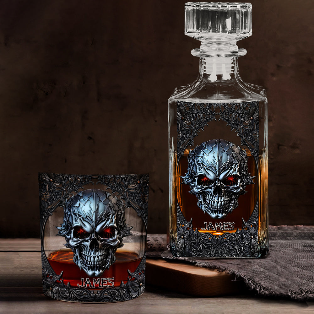 Cooler Totenkopf – personalisiertes Totenkopf-Whiskyglas