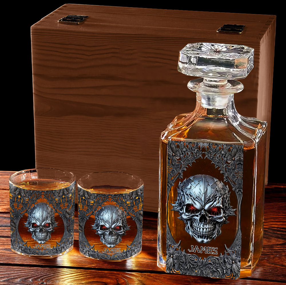 Cooler Totenkopf – personalisiertes Totenkopf-Whiskyglas