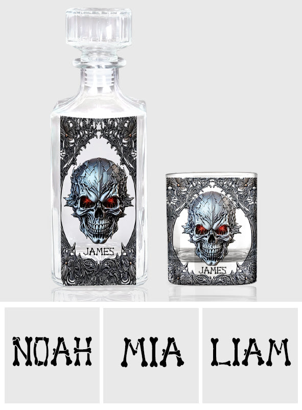 Cooler Totenkopf – personalisiertes Totenkopf-Whiskyglas