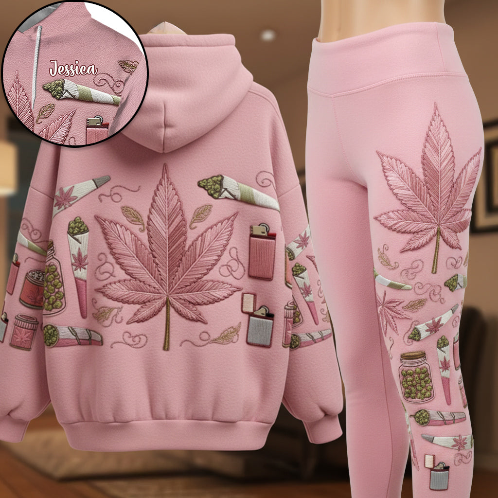 Stoner Chic – Personalisierter Weed-Hoodie und Leggings