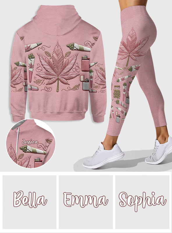 Stoner Chic – Personalisierter Weed-Hoodie und Leggings
