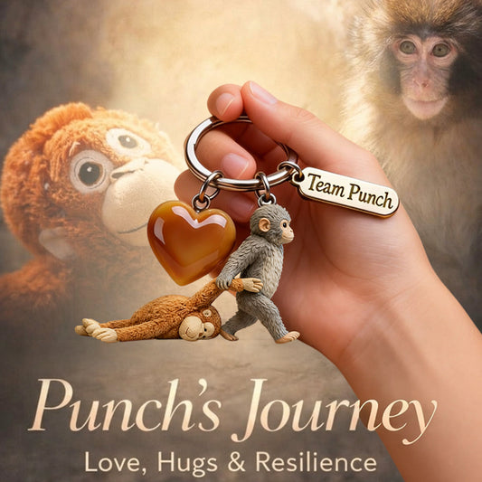 Team Punch - Monkey Lover Keychain With Charms