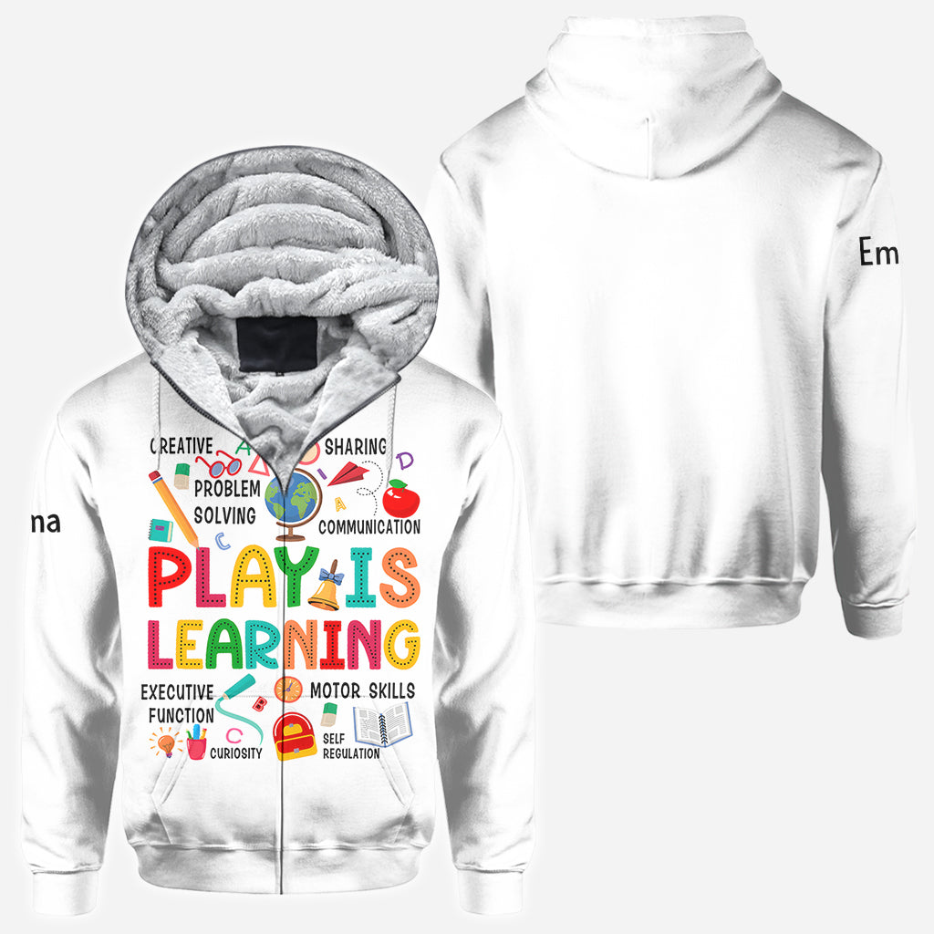 Zurück zur Schule - Personalisierte Lehrer All Over Shirt