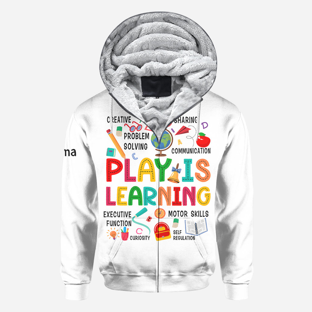 Zurück zur Schule - Personalisierte Lehrer All Over Shirt
