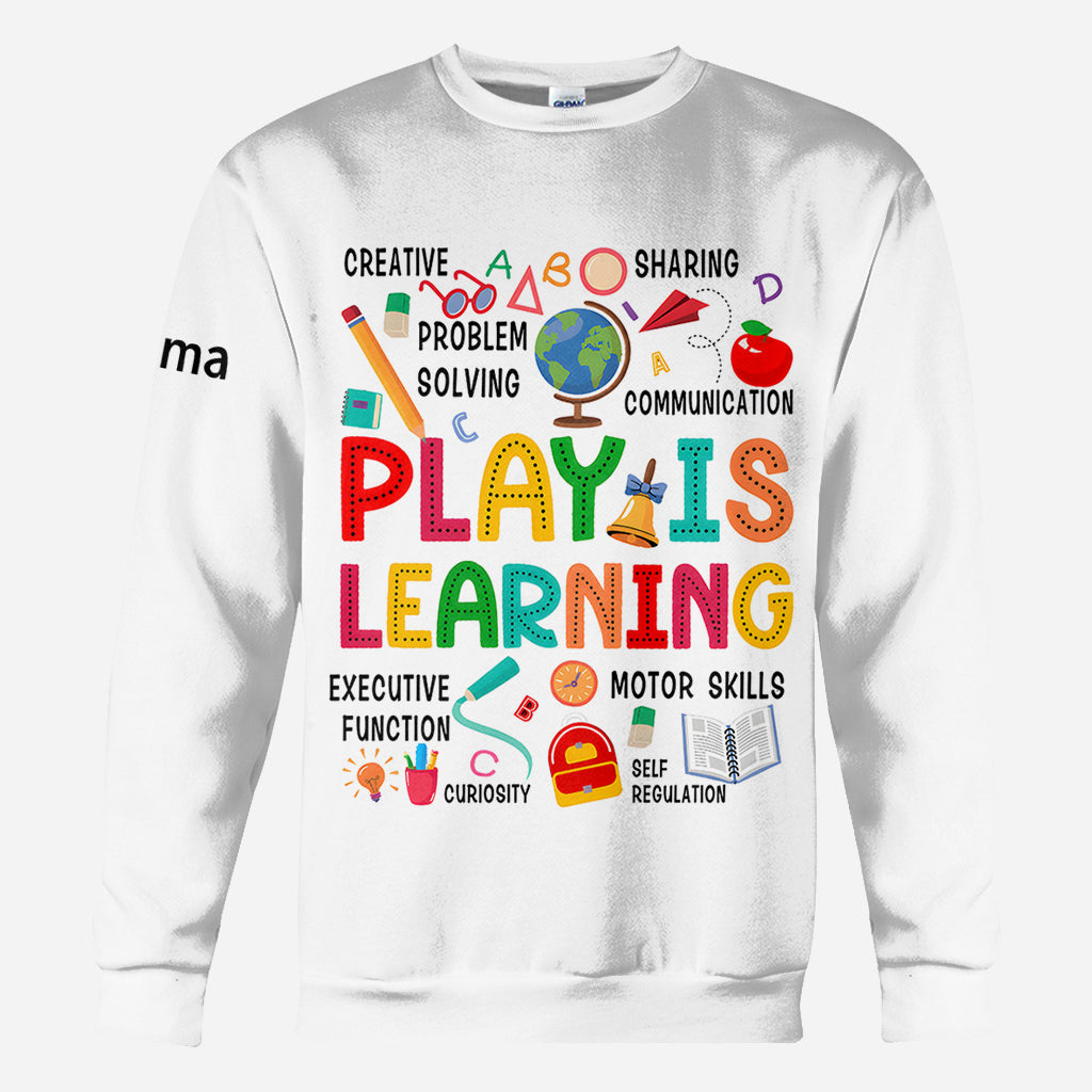 Zurück zur Schule - Personalisierte Lehrer All Over Shirt